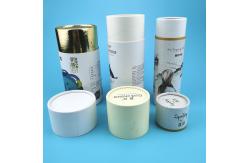 China Custom Cardboard Deodorant Composite Paper Tube Cans With PE Lid supplier