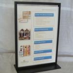 Easy Portability A4 Durable Metal Tabletop Display Stands for sale