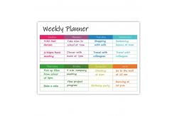 China Soft Whiteboard Magnetic Calendar Planner A4 A3 Dry Erase Weekly Planner supplier