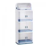 Multicolor Kitchen Counter Plastic Bowl Rack With Lid Cover for sale