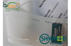 China White Stretchable Waistband Interlining Elasticity Woven Fusing 130 - 145 ℃ supplier
