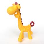 OEM ODM Rubber Teething Toy Customized Logo Giraffe Teether for sale