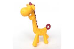 China OEM ODM Rubber Teething Toy Customized Logo Giraffe Teether supplier