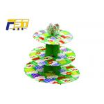 Eco - Friendly Cardboard Cupcake Tower Stand 3 Layers CMYK Printing With Art Paper