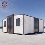 Fully Welded Green Steel Foldable 20ft Container Cabin House OEM for sale