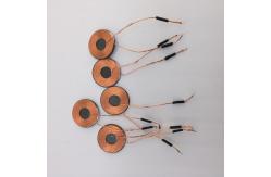 China Wireless charging receiving coil copper air core winding coil supplier