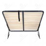 Metal Bed Base Mechanism with Wooden Slats Detachable Storage - Functioned Bedroom Flat Bed Frame. for sale