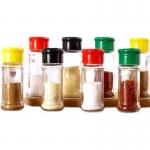 3.5oz Clear Plastic Spice Shakers Jars Dustproof Waterproof for Salt And Pepper for sale