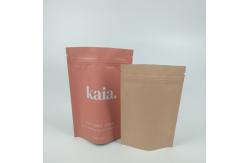 China Cosmetic Plastic Stand Up Zipper Barrier Bag Matt Finished Resealable supplier