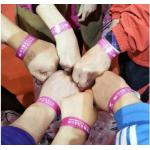 Waterproof Tyvek Wristbands for Event Admission Barcode Number Paper Bracelet Bands