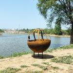 6mm Thickness Large Corten Fire Pit Customizable