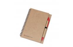 China 70Shts 153g Spiral Coil Notebook , 70gsm Elastic Band Notebook With Paper Pen supplier