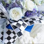 One Side Of Plaid Pattern Flower Wrapping Paper Gift Wrapping Plastic Paper