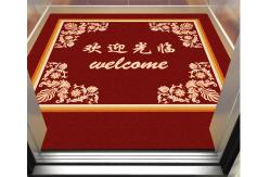 China Logo mat  nylon printed mat  nylon carpet  rubber backing  Custom logo mat supplier