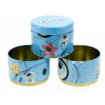 Round Sublimation Tinplate Cookie Tin Cans Food Packaging for sale