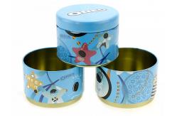 China Round Sublimation Tinplate Cookie Tin Cans Food Packaging supplier