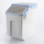 10kg rice box rice clear plastic square storage container pet food container for sale