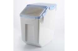 China 10kg rice box rice clear plastic square storage container pet food container supplier