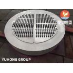 ASTM A182 F304 Stainless Steel Heat Exchanger Tubesheet ورقة أنبوبية for sale