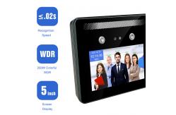 China 5 Inch Face Recognition Attendance Machine Biomtric Time Recording supplier
