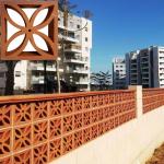 Garden Wall Bricks Red Hollow Blocks Decorative Perforated Bricks For Fences for sale