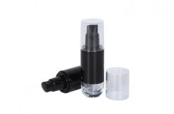 China Empty 1.7oz Acrylic Black Makeup Foundation Dispenser Bottle Cosmetic Pump Bottle supplier