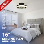 16 LED Ceiling Fan for Bedroom Living Room Dining Room or Office CB Certified for sale