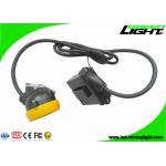 IP68 Led Miners Cap Lamp 10000lux 7.8Ah Li - Ion Battery With Silicon Button Cap for sale