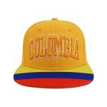 3D Embroidery Red Flat Brim Snapback Hats Custom Symbol