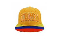China 3D Embroidery Red Flat Brim Snapback Hats Custom Symbol supplier