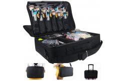 China 3 Layer Polyester Artist Brush Box With Adjustable Dividers supplier