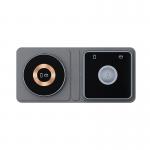Mobile Phone Watch Earphone 15W Foldable Travel Wireless Charger Blue and Grey for sale