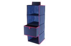 China 4 Tiers Shelf Hanging Organizer , Hanging Closet Organizer With Drawers supplier