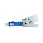 SC Metal Square Silver Color Bare Optical Fiber Adapter , Fiber Optic Cable Adapter for sale