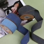 OEM ODM Blue Denim Jeans Ribbon 12mm-38mm Ribbon For Jeans for sale