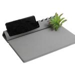 Water Resistant Super Thin Wireless Charging Leather Mouse Pad Custom Size Foldable for sale