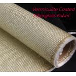 High Temperature Resistant Fabrics Vermiculite Coated Fiberglass Fabric For Expansion Joints for sale