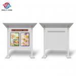 Outdoor Digital Signage Displays Dual Screens Multi Language Custom LOGO for sale
