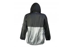 China Silver Reflective Cycling Rain Jacket Coat Lightweight Breathable Reflective Raincoat With Hood supplier