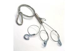 China Steel Wire Rope Adjustable Plant Pot Hanging Kit With Hook For Safety supplier