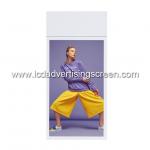 Roof Mount LCD Advertising Screen Ultra Thin Double Sides Digital Signage Ceiling Pole for sale