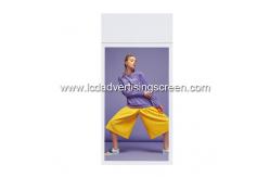 China Roof Mount LCD Advertising Screen Ultra Thin Double Sides Digital Signage Ceiling Pole supplier