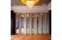 China Folding Wooden Soundproof  Acoustic Movable Sliding Room Partition Wall For Auditorium supplier