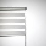 Dark Gray Light Control Zebra Roller Curtains For Windows for sale