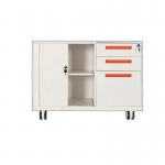 Rattan Rolling RAL Color Vertical Steel Mobile Pedestals for sale