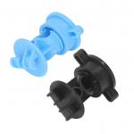 ABS  Bolt Type Rod Post Insulators 55mm Length 48mm Width For Electric Fence for sale
