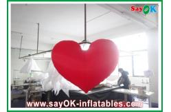China Party Inflatable Lighting Decoration , 190T Nylon Cloth Inflatable Heart supplier