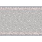 Apparel Floral Double Edge Bridal Embroidered Tulle Lace Fabric 130CM Width for sale