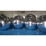 Party Inflatable Advertising Balloons Round Inflatable Mirror Balloon Silver for sale