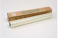 China 38cmx610mx13 Microns Biodegradable Cling Wrap Clear supplier